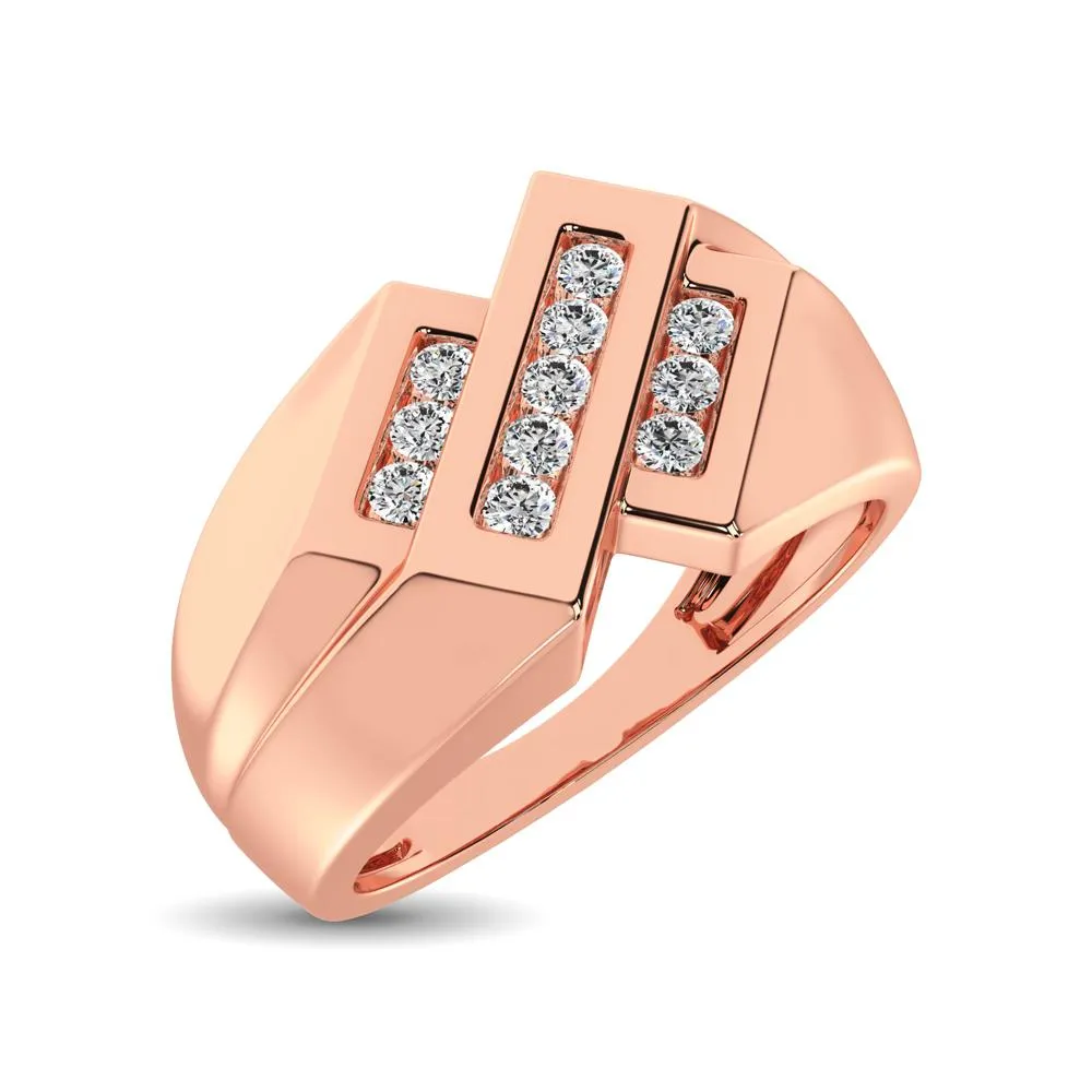 Men's Diamond Wedding Band - Available in 0.25 or 0.50 Carats in 10KT Gold
