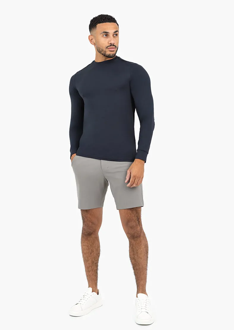 Mens Hybrid Active Long Sleeve Top Style Black