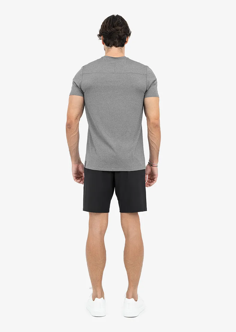 Mens Hybrid Active Tee Style Grey marl