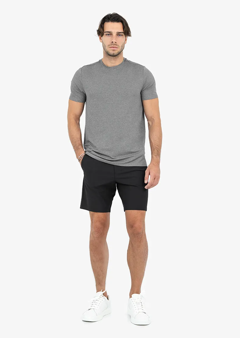Mens Hybrid Active Tee Style Grey marl