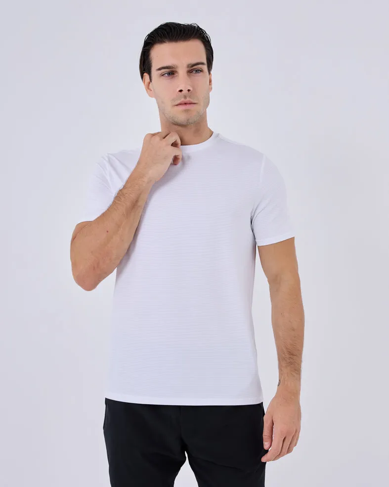 Mens Hybrid Active Tee Style White