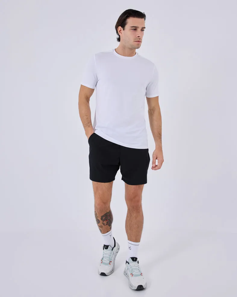 Mens Hybrid Active Tee Style White