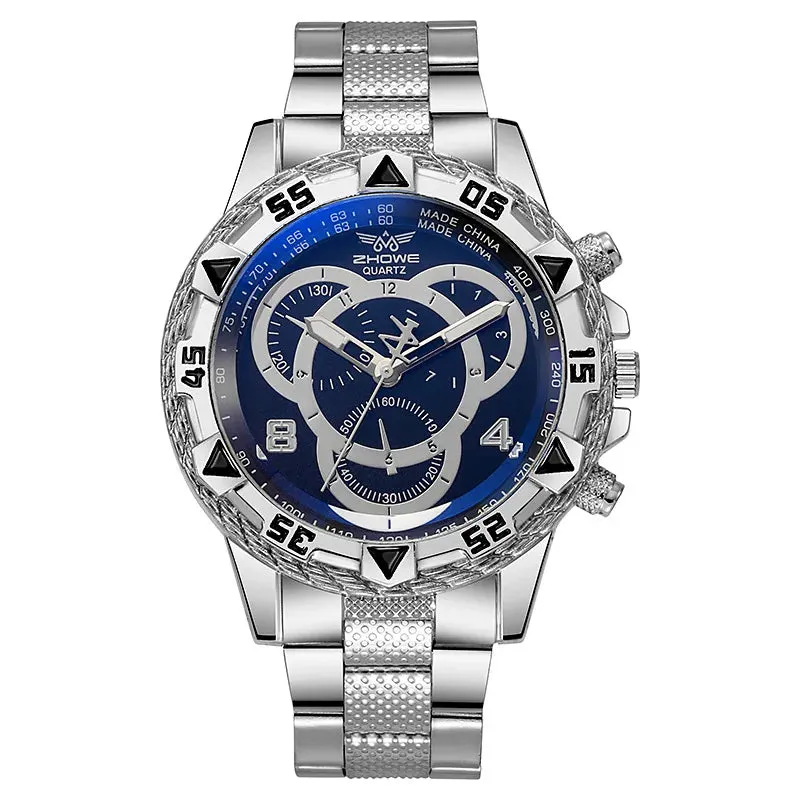 Men's Stylish Stainless Steel Quartz Watch - Perfect Birthday Gift