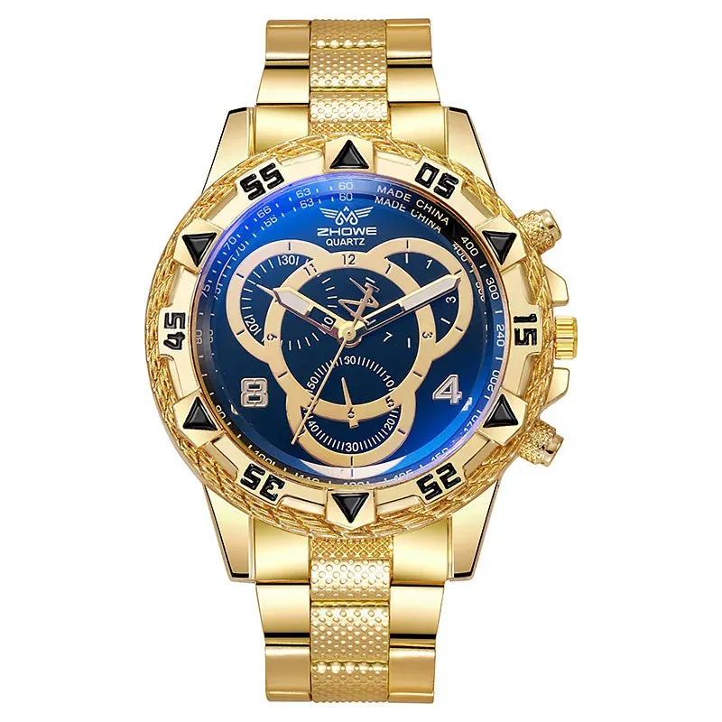 Men's Stylish Stainless Steel Quartz Watch - Perfect Birthday Gift