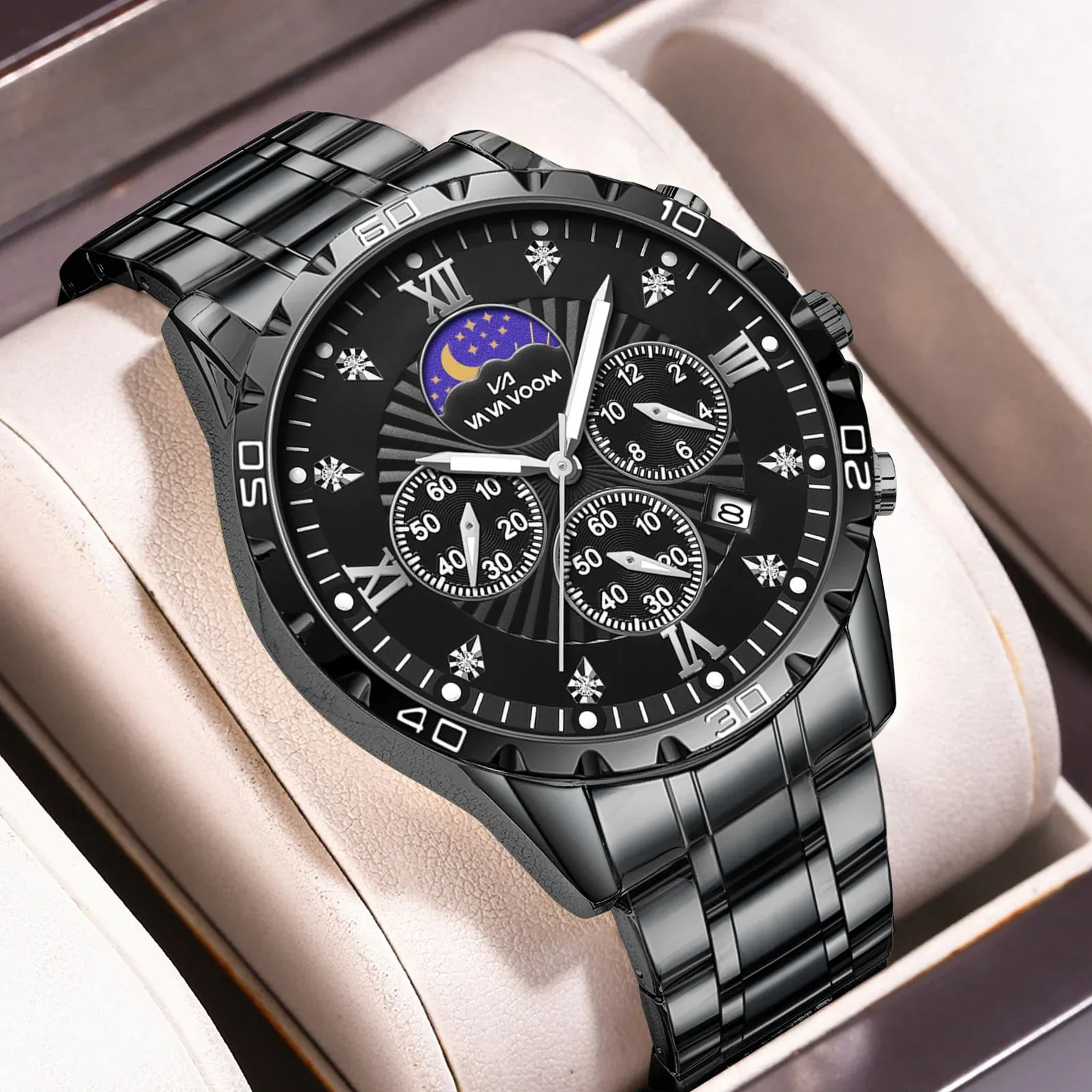 Men's Waterproof Luminous Calendar Quartz Watch