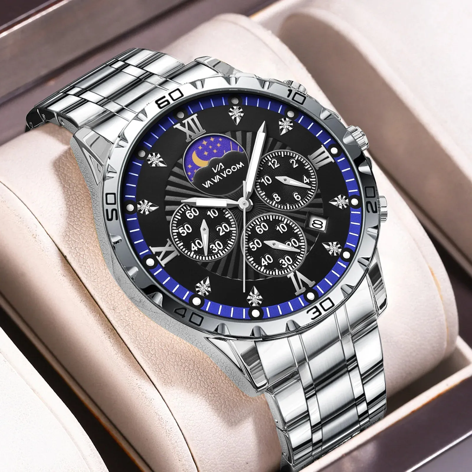 Men's Waterproof Luminous Calendar Quartz Watch