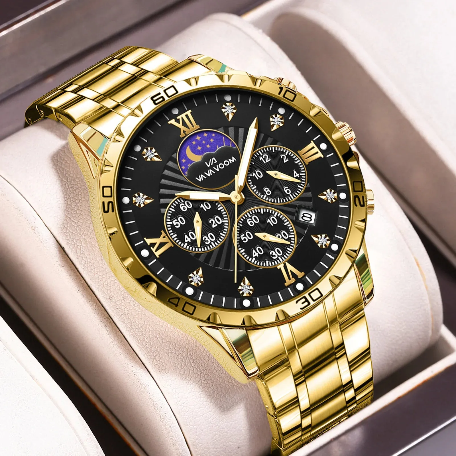 Men's Waterproof Luminous Calendar Quartz Watch