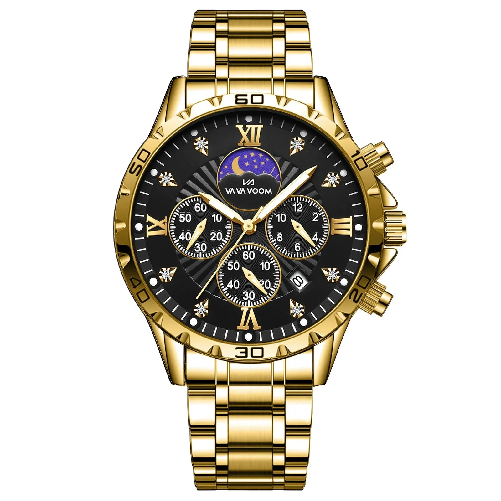 Men's Waterproof Luminous Calendar Quartz Watch