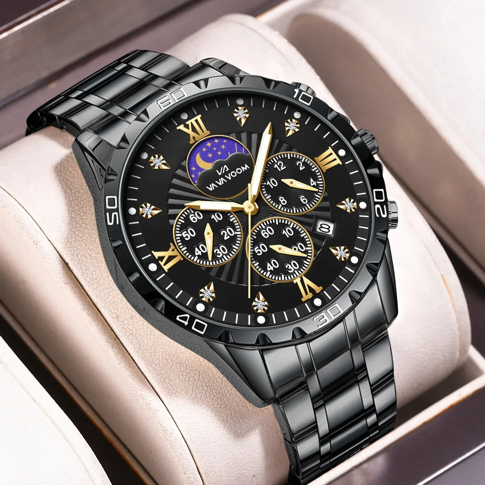 Men's Waterproof Luminous Calendar Quartz Watch
