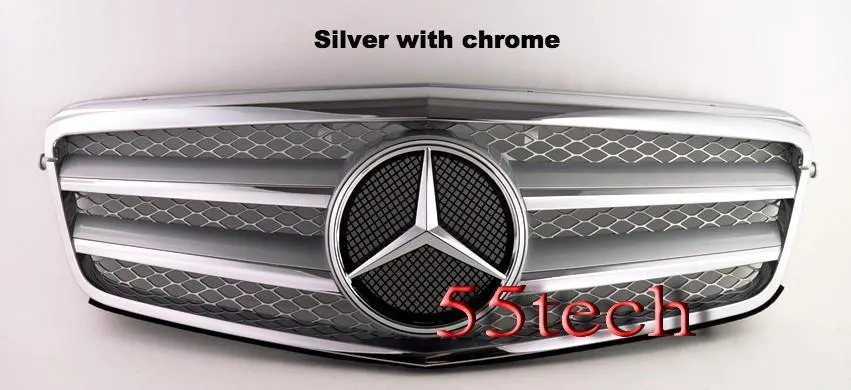 Mercedes Benz W212 E-Class Grille 2 Fin with LED Illuminated Star
