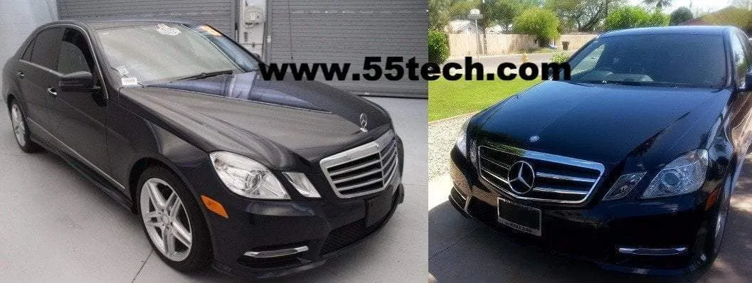 Mercedes Benz W212 E-Class Grille 2 Fin with LED Illuminated Star