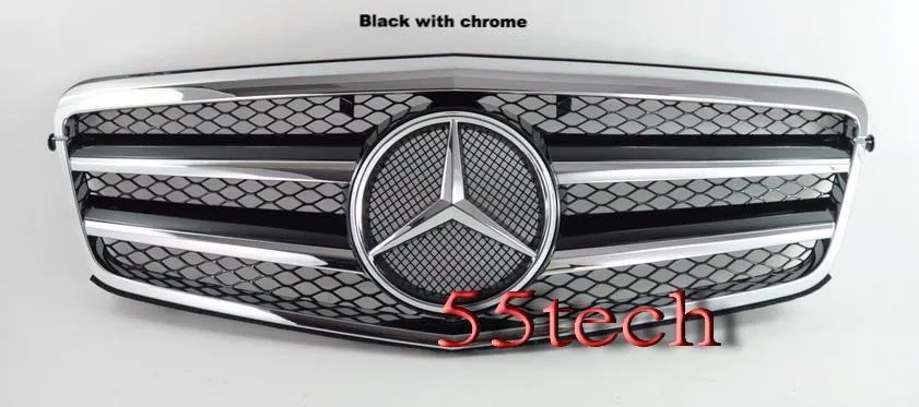Mercedes Benz W212 E-Class Grille 2 Fin with LED Illuminated Star