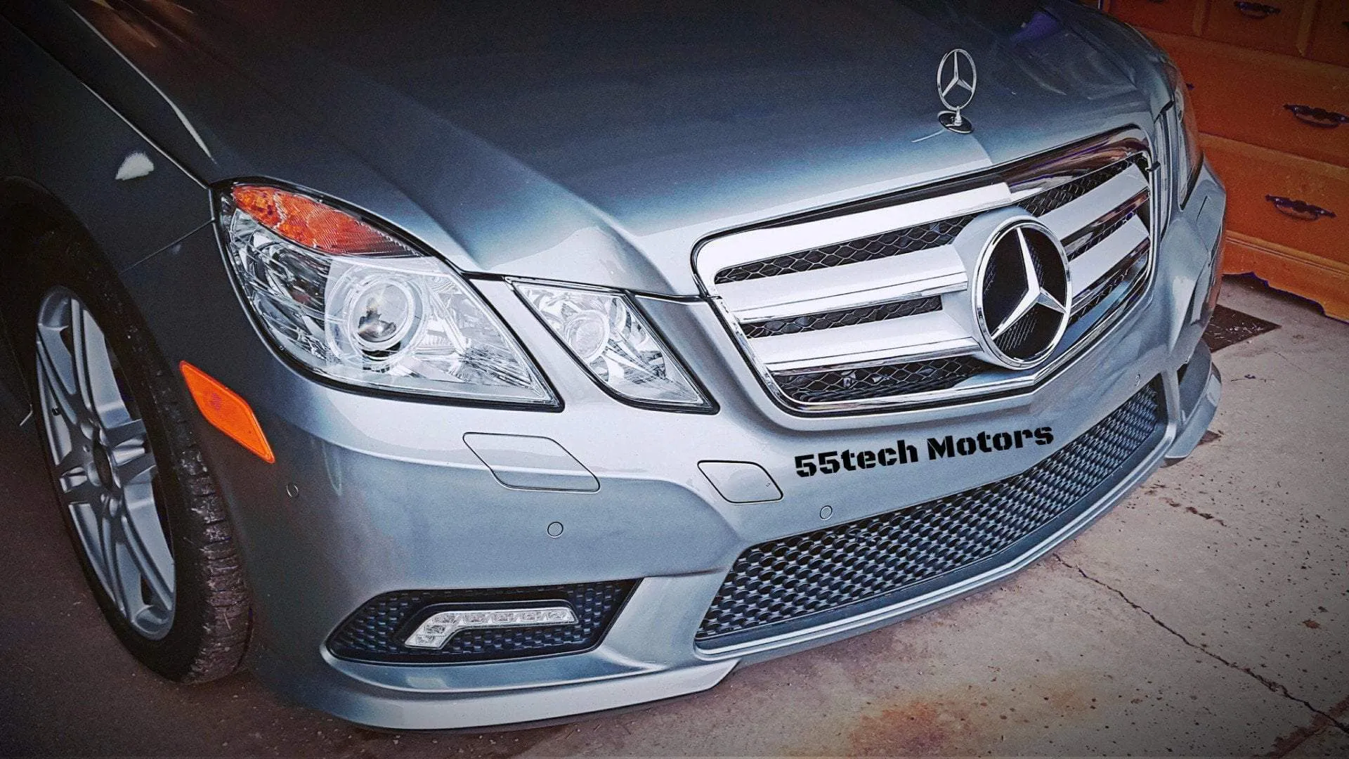 Mercedes Benz W212 E-Class Grille 2 Fin with LED Illuminated Star