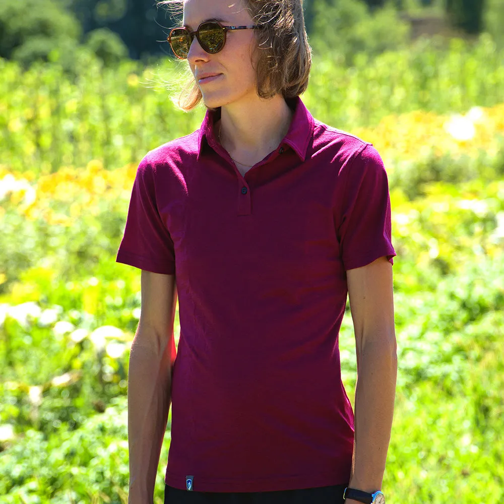 Merino Poloshirt Damen