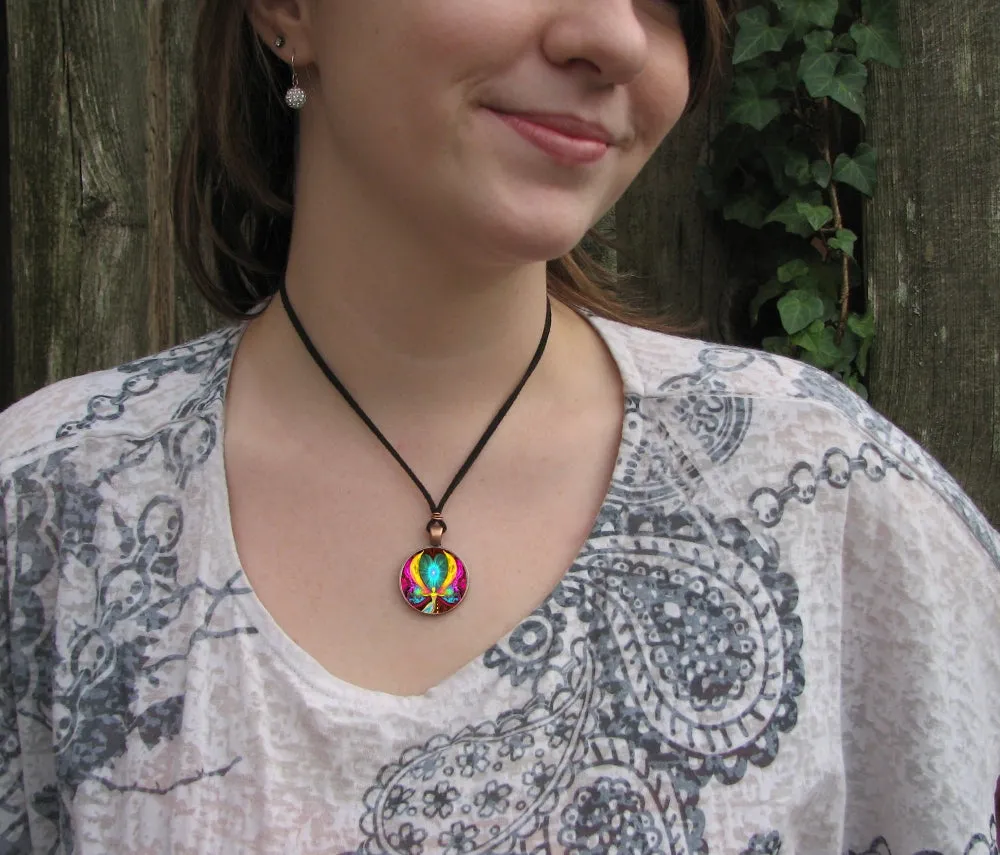 Metaphysical Art Necklace, Angel Energy Pendant, Manifestation - "Seeds of Change"