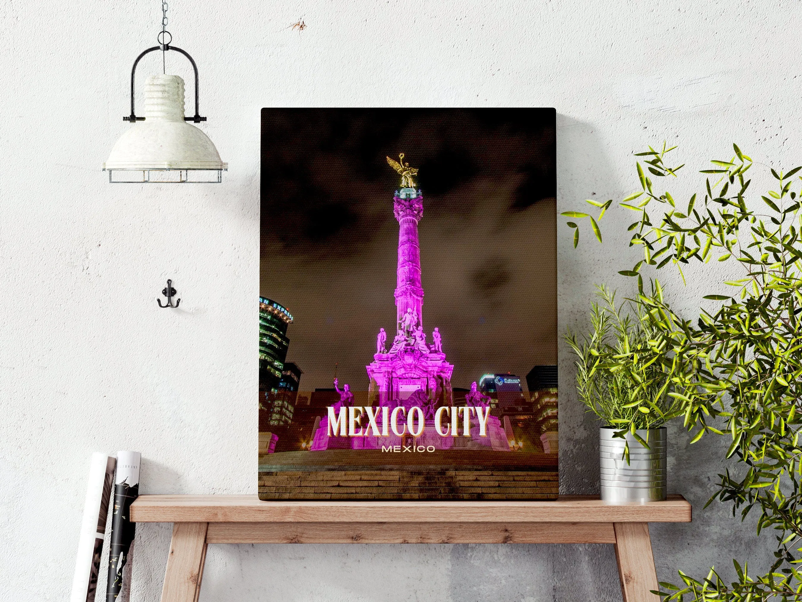 Mexico City Retro Wall Art, Mexico