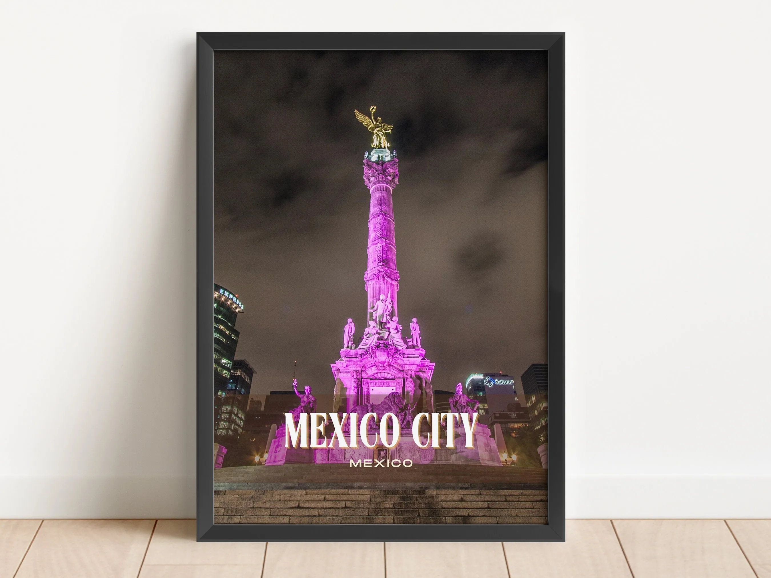 Mexico City Retro Wall Art, Mexico