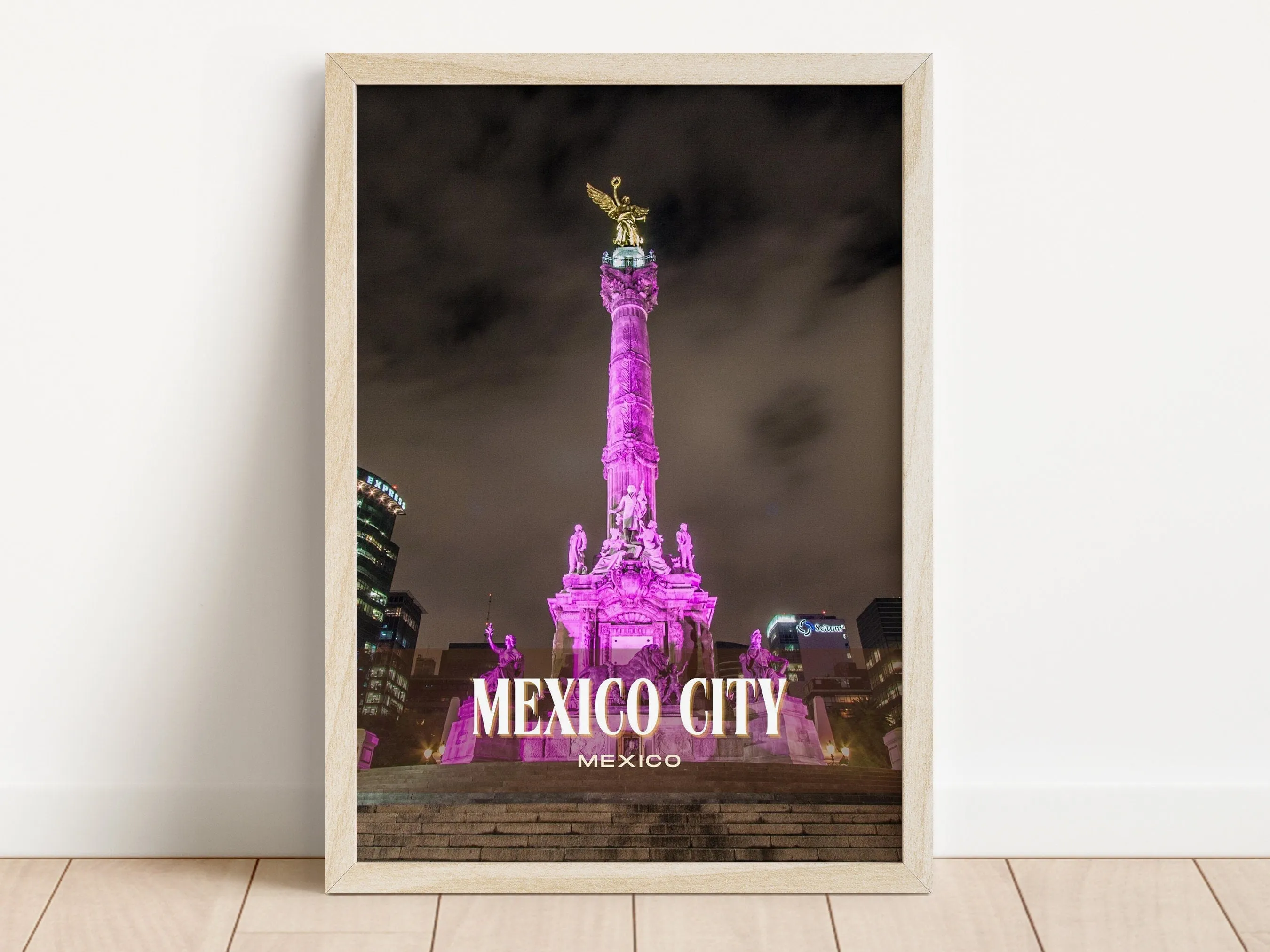 Mexico City Retro Wall Art, Mexico