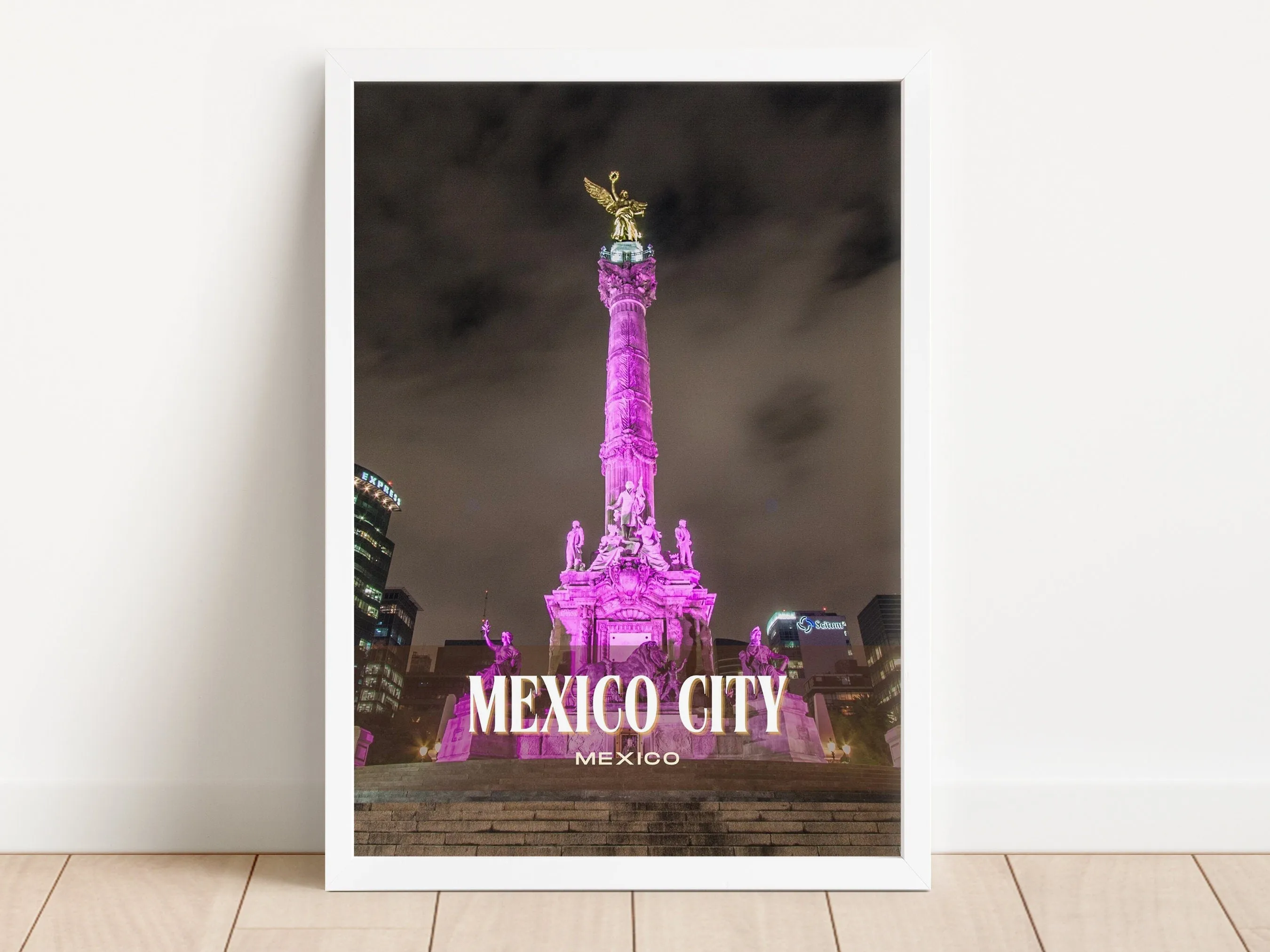 Mexico City Retro Wall Art, Mexico