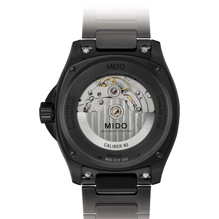 Mido Multifort TV watch big date 40mm Gray Automatic Steel Finish Pvd Black M049.526.33.081.00