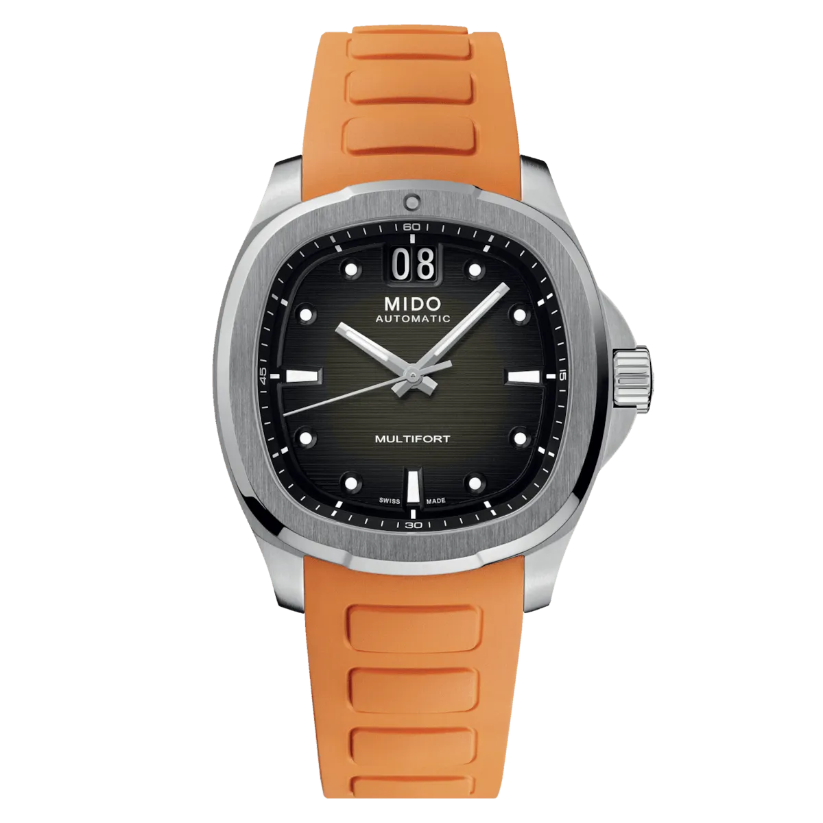 Mido Multifort TV watch big date 40mm gray automatic steel m049.526.17.081.00