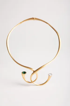 MIKE JOSEPH | DIAMOND/EMERALD NECKLACE