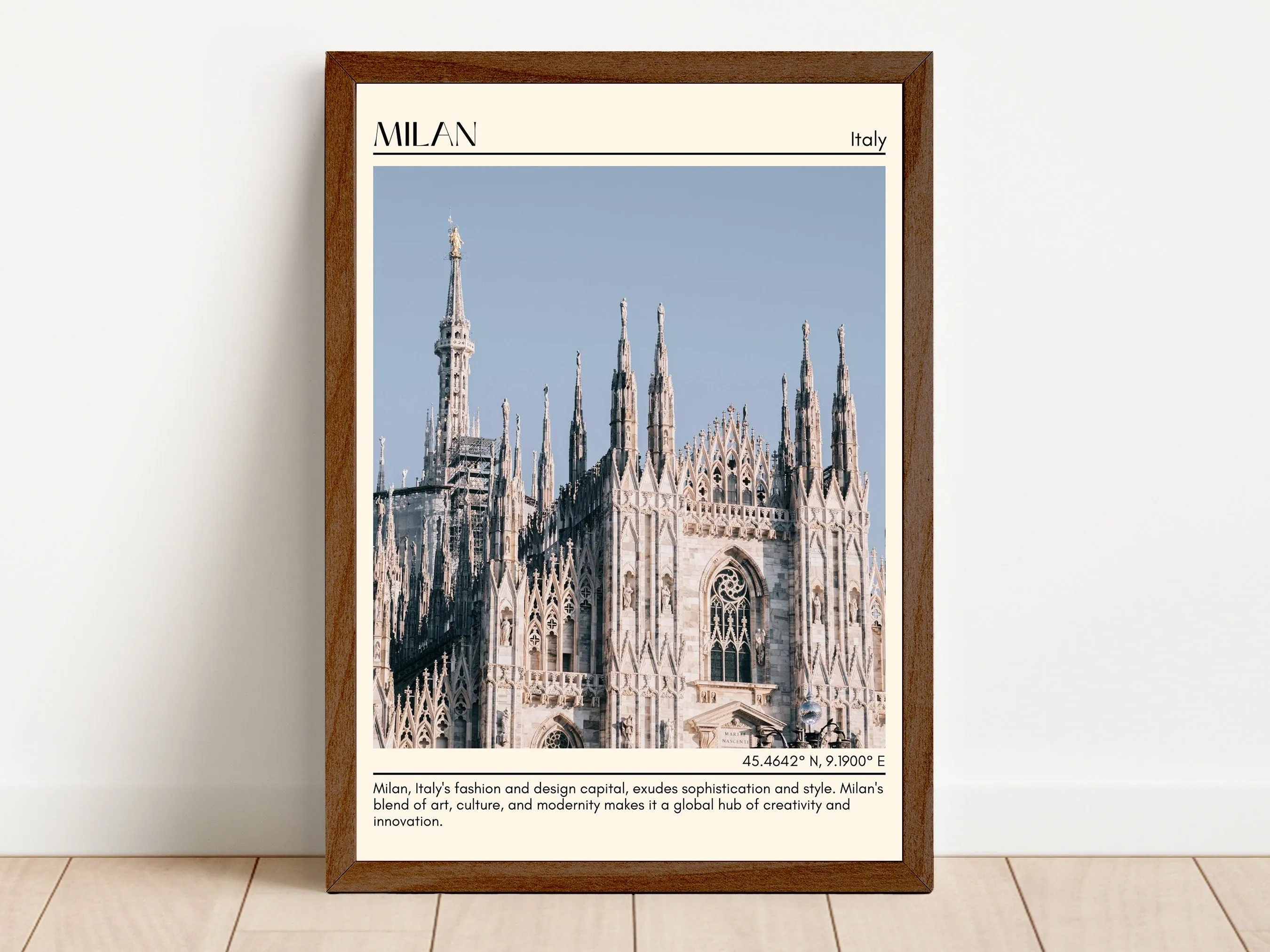 Milan Minimal Wall Art, Italy