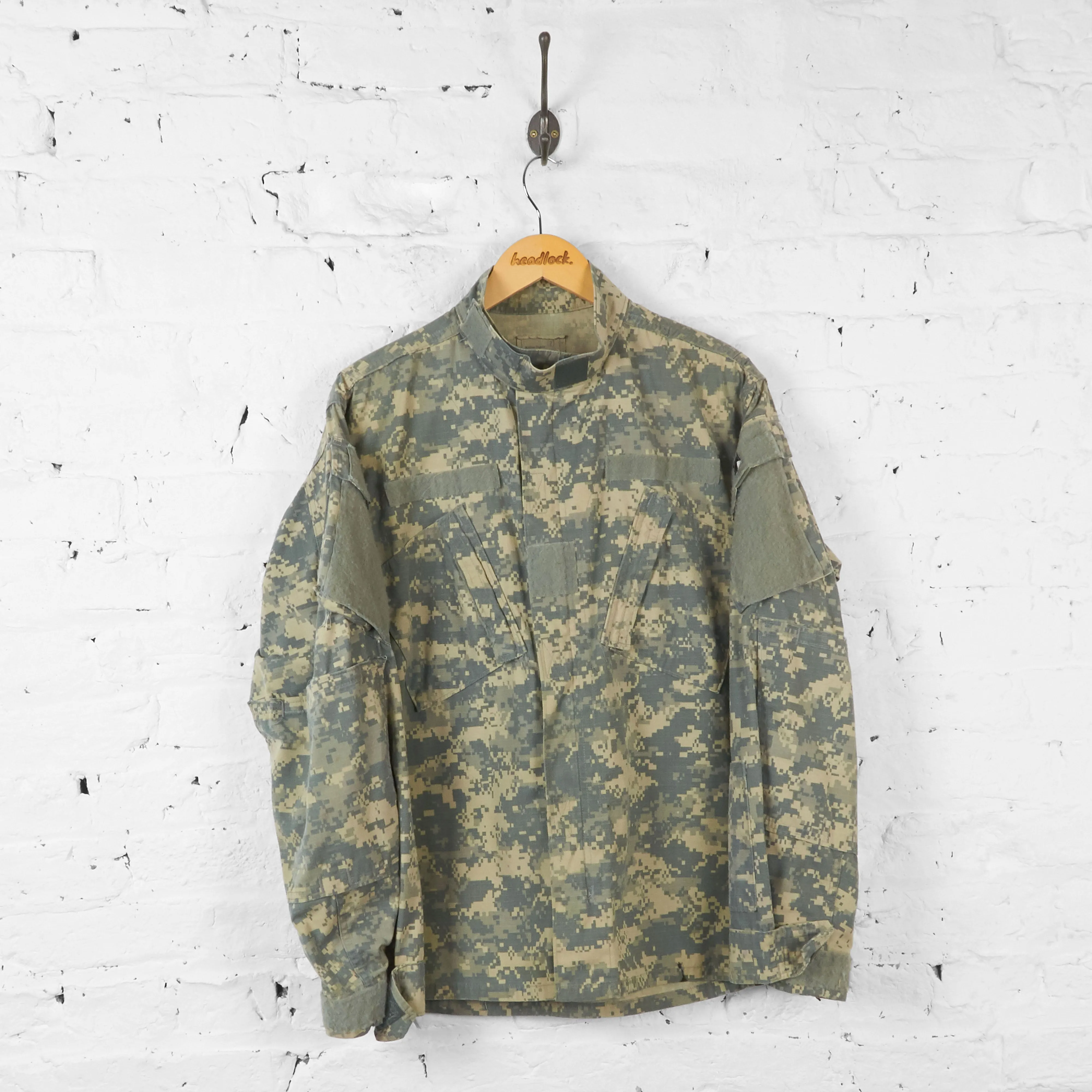 Military Digital Camo Over Shirt - Green - L