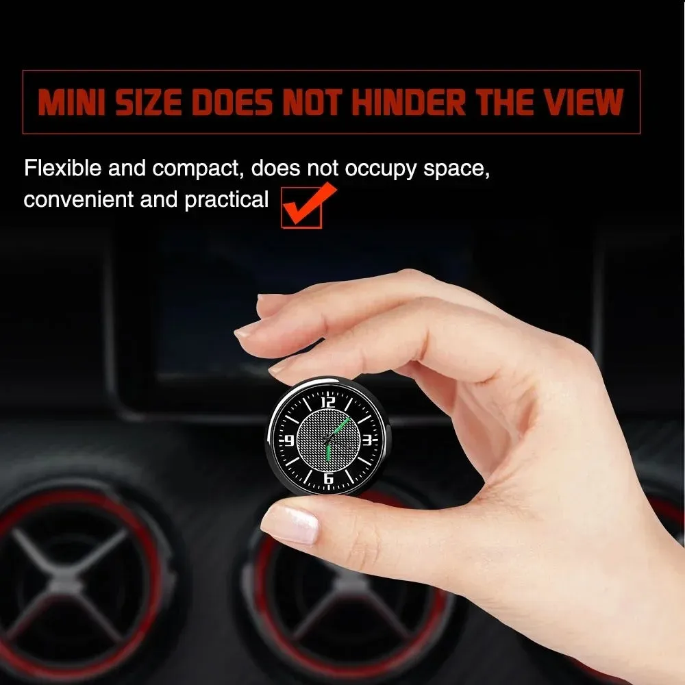 Mini Car Quartz Clock for Car - Interior Center Console Watch