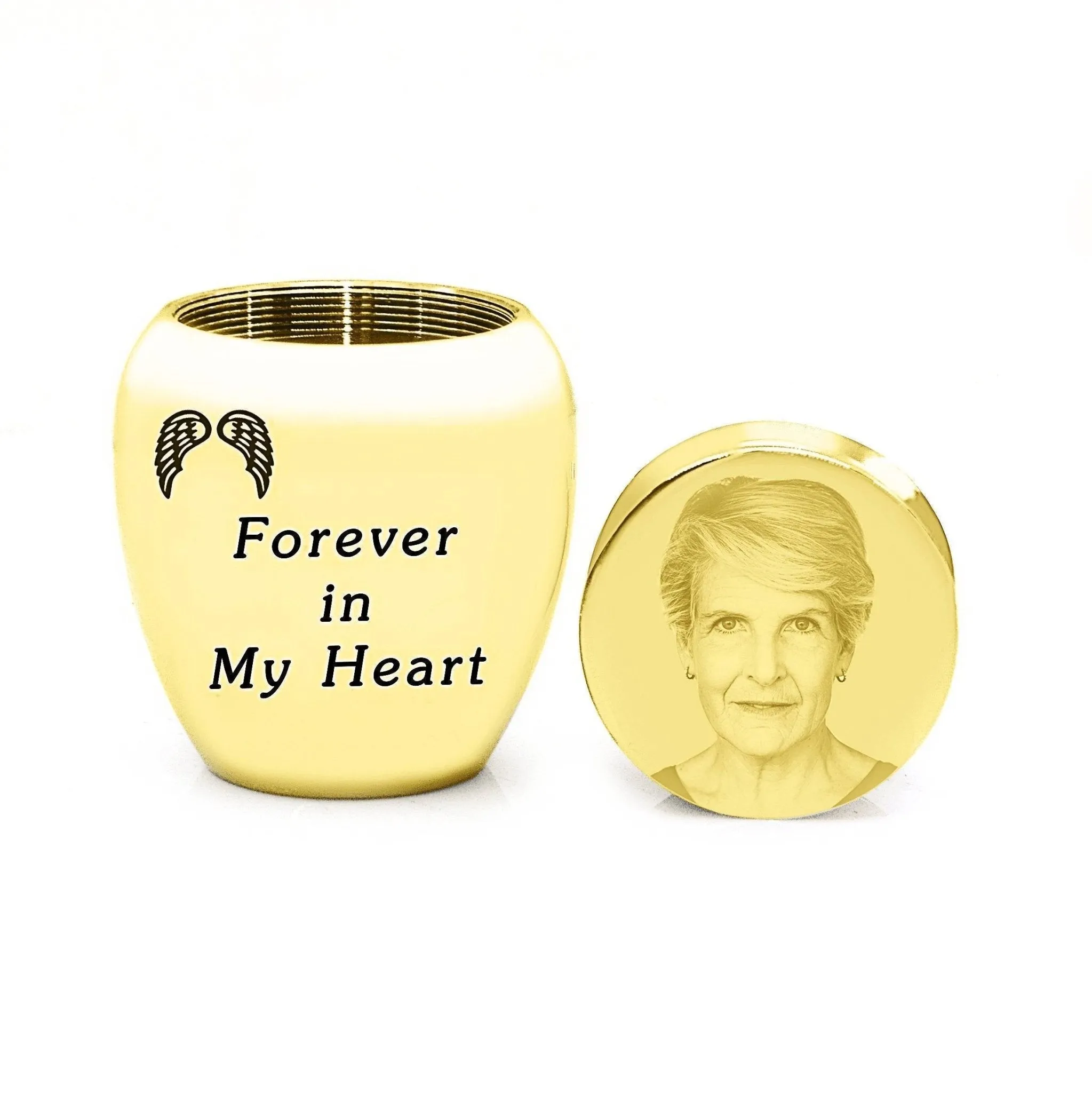 MINI Personalised Photo Keepsake Urn in Luxury Gift Box