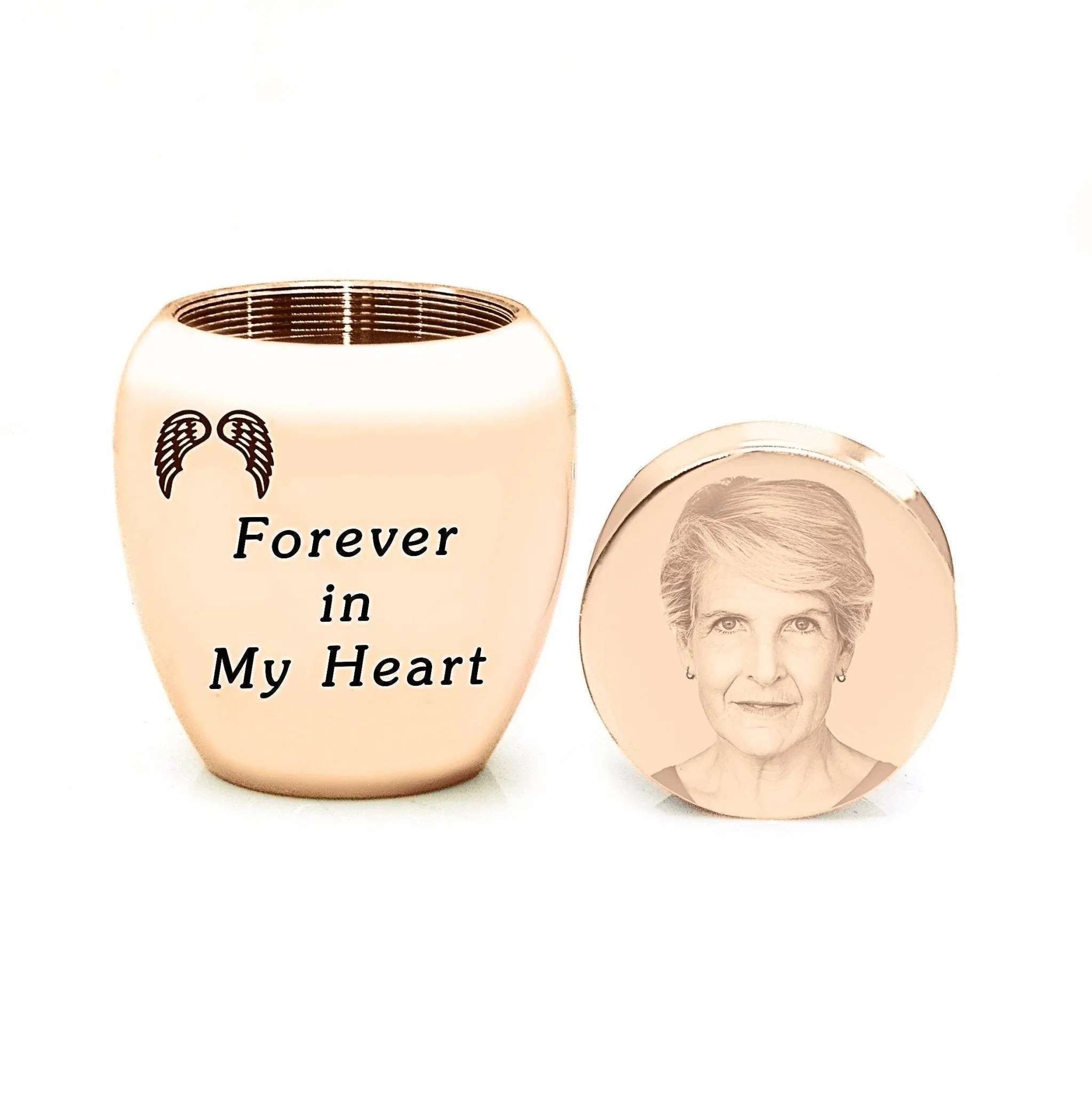 MINI Personalised Photo Keepsake Urn in Luxury Gift Box