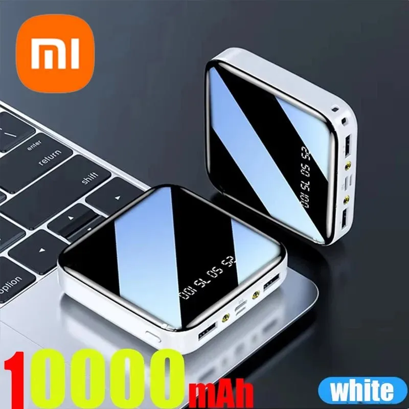 Mini Portable Power Bank Fast Charging Pocket-Sized with LED Flashlight Digital Display Mobile Phone Accessory