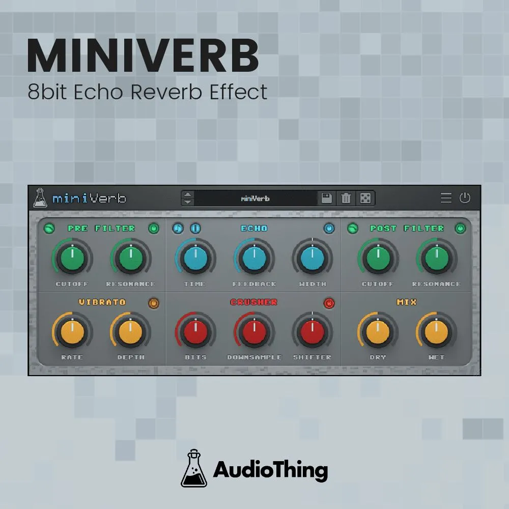 MiniVerb - 8bit Echo Reverb Effect