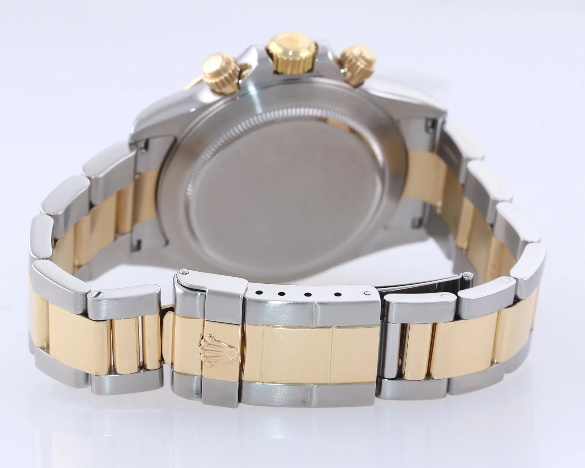 MINT 1999 Serial Rolex Daytona 16523 Zenith Slate Dial Gold Steel SEL Watch Box