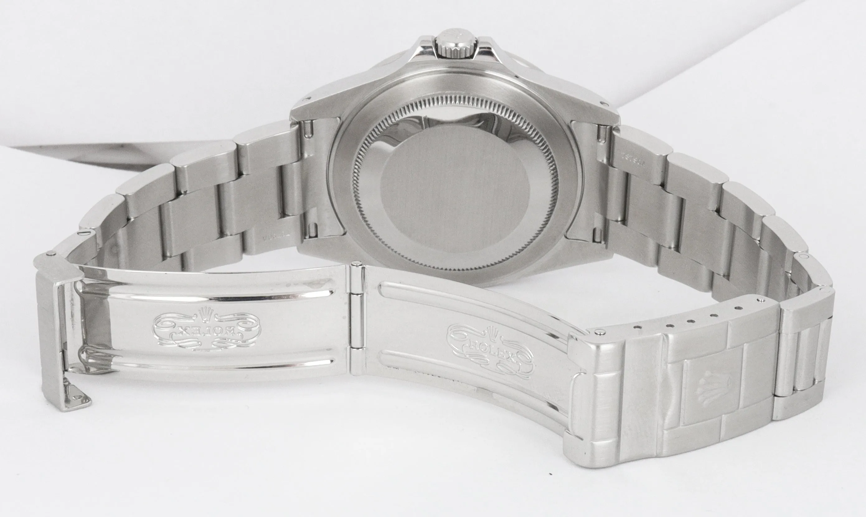 MINT 2002 Rolex Explorer II 16570 White Stainless Steel 40mm GMT Automatic SEL