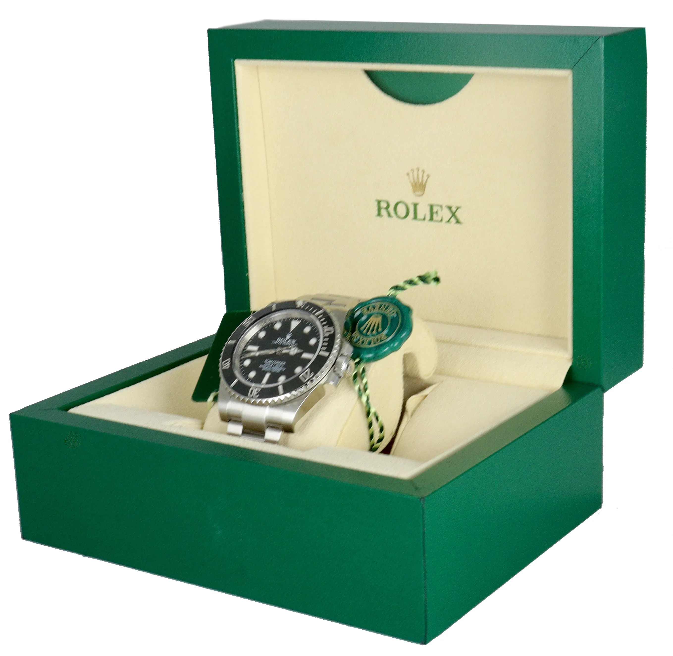 MINT 2015 Rolex Submariner No-Date Stainless Black Ceramic 40mm 114060 Watch