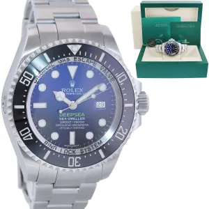 MINT 2017 Rolex Sea-Dweller Deepsea James Cameron Blue 116660 44mm Watch Box