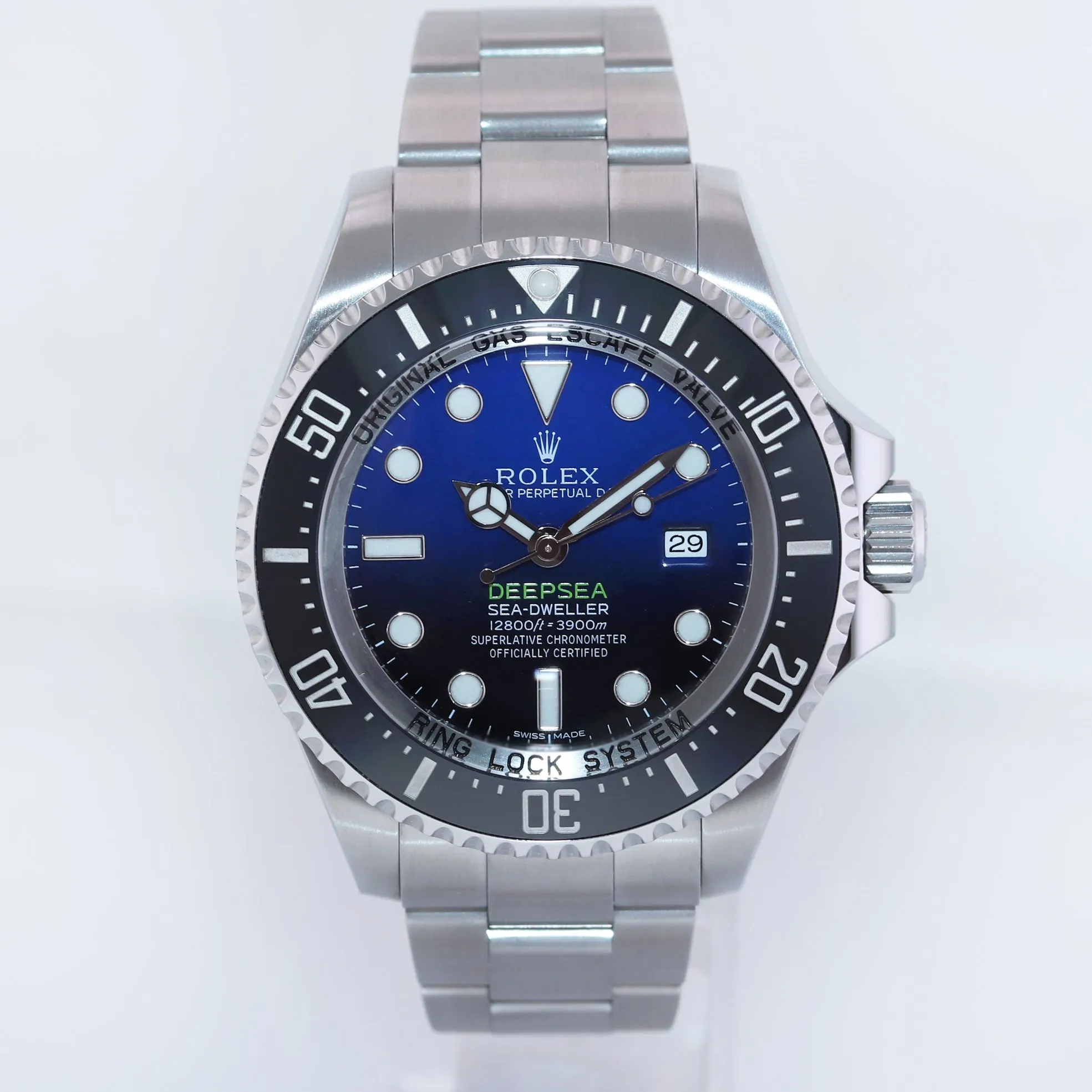 MINT 2017 Rolex Sea-Dweller Deepsea James Cameron Blue 116660 44mm Watch Box