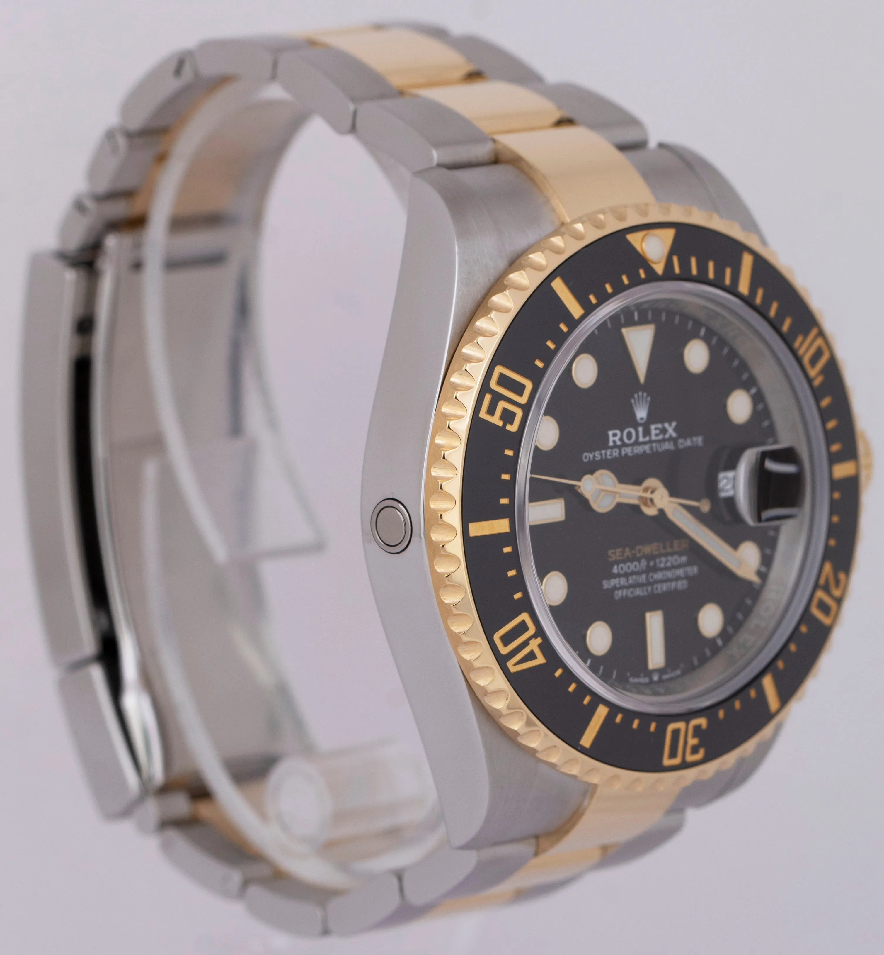 MINT 2022 Rolex Sea-Dweller 43mm Two-Tone 18K Yellow Gold Steel Black 126603 BOX
