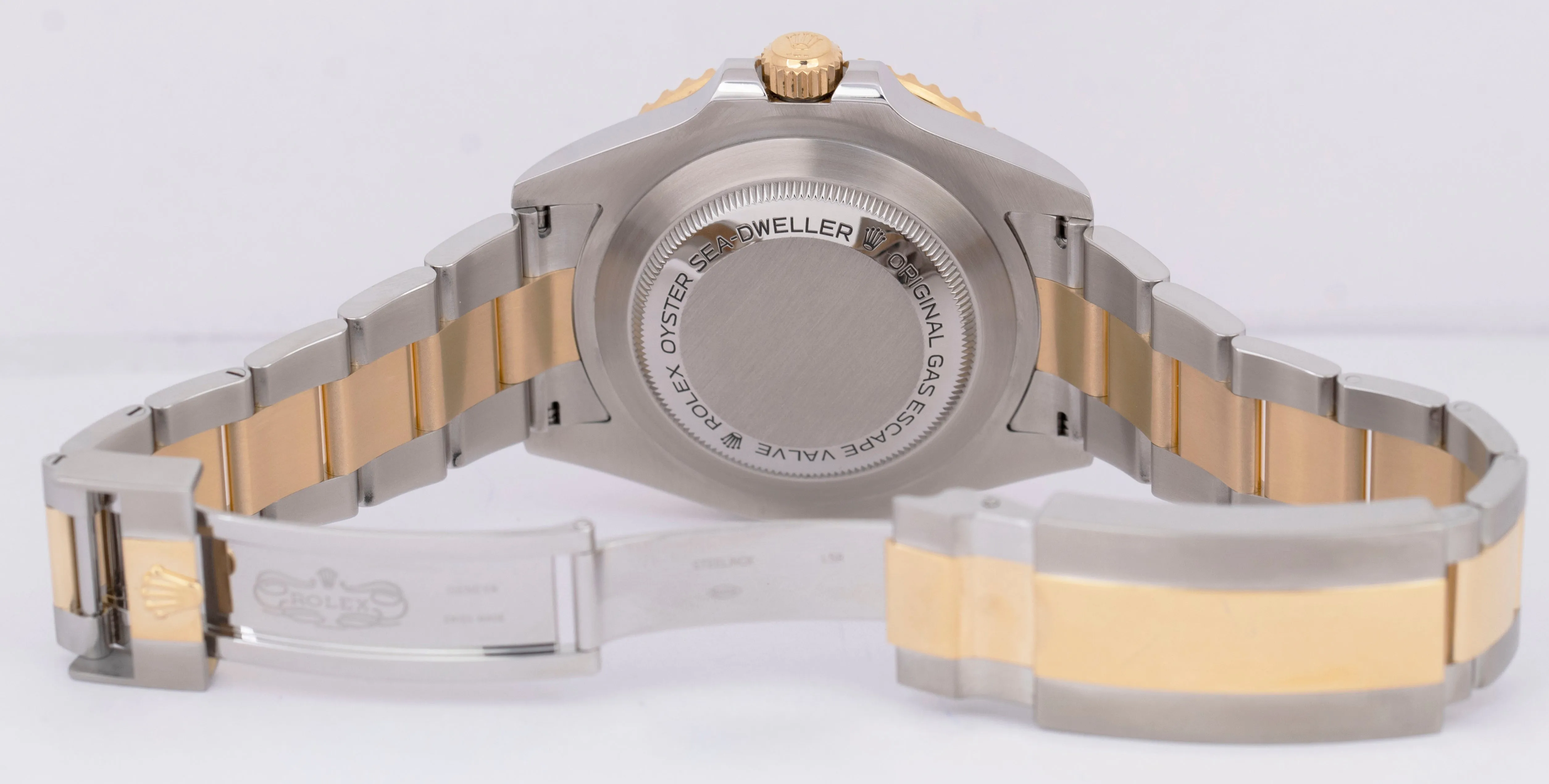 MINT 2022 Rolex Sea-Dweller 43mm Two-Tone 18K Yellow Gold Steel Black 126603