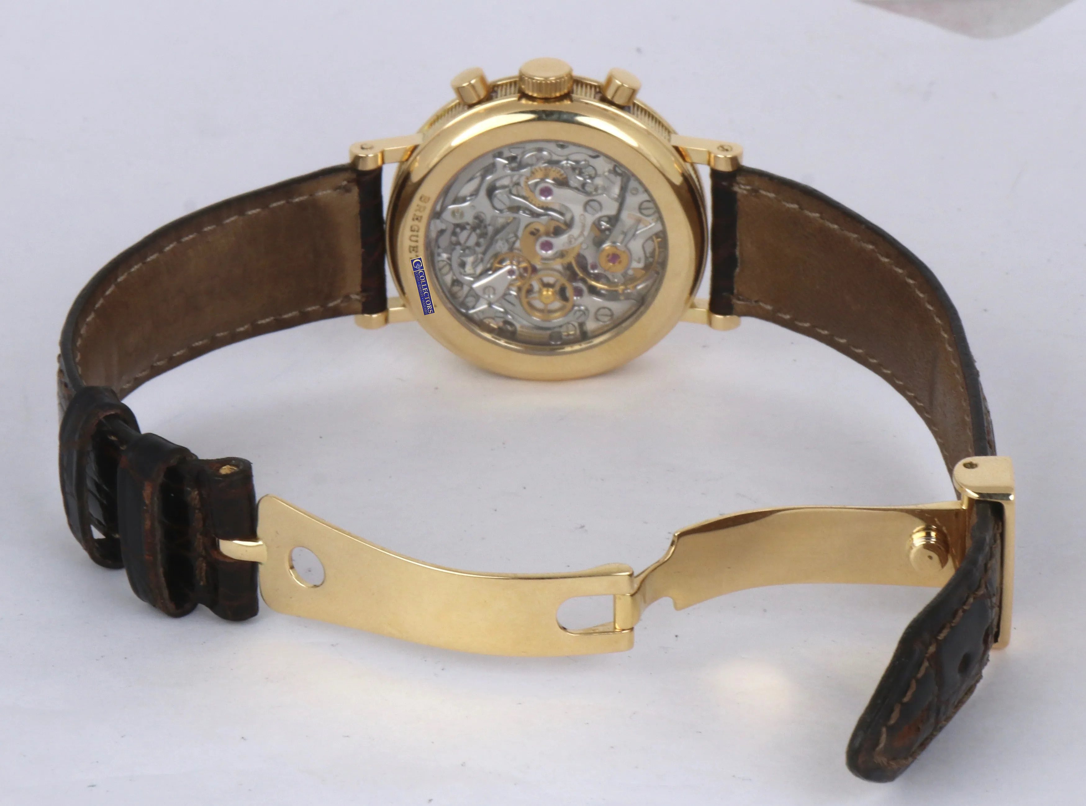 MINT Breguet Classique Chronograph 18K Yellow Gold 3237 36mm Silver Dial Watch