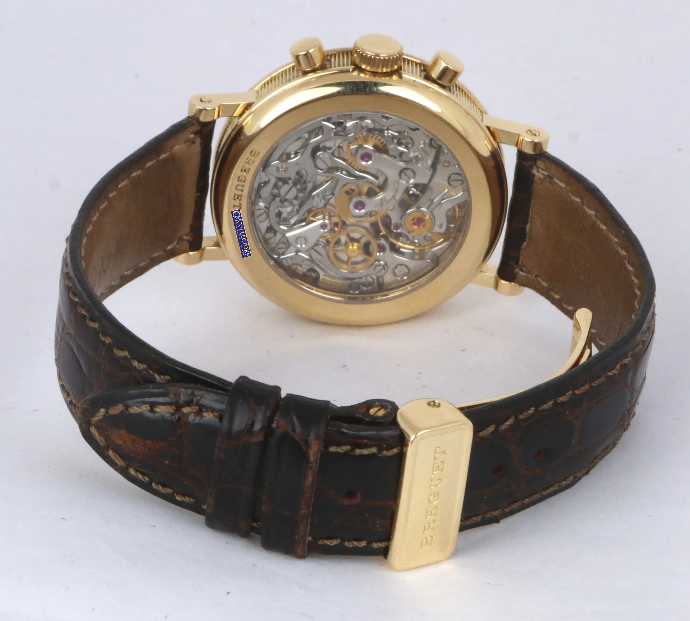 MINT Breguet Classique Chronograph 18K Yellow Gold 3237 36mm Silver Dial Watch