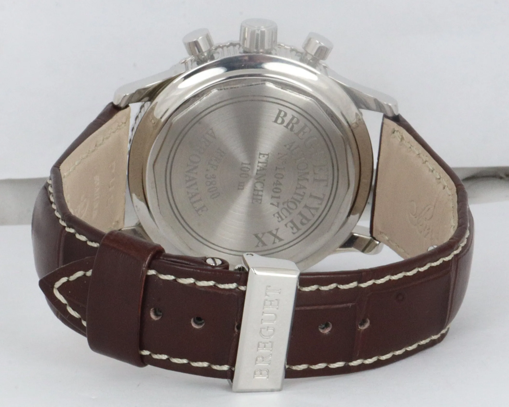 MINT Breguet Type XX Aeronavale Stainless Chrono 3800 Black 39.50mm Men's Watch