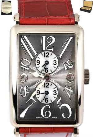 MINT Franck Muller FM Long Island Master Banker 18K White Gold Rhodium 1200 MB