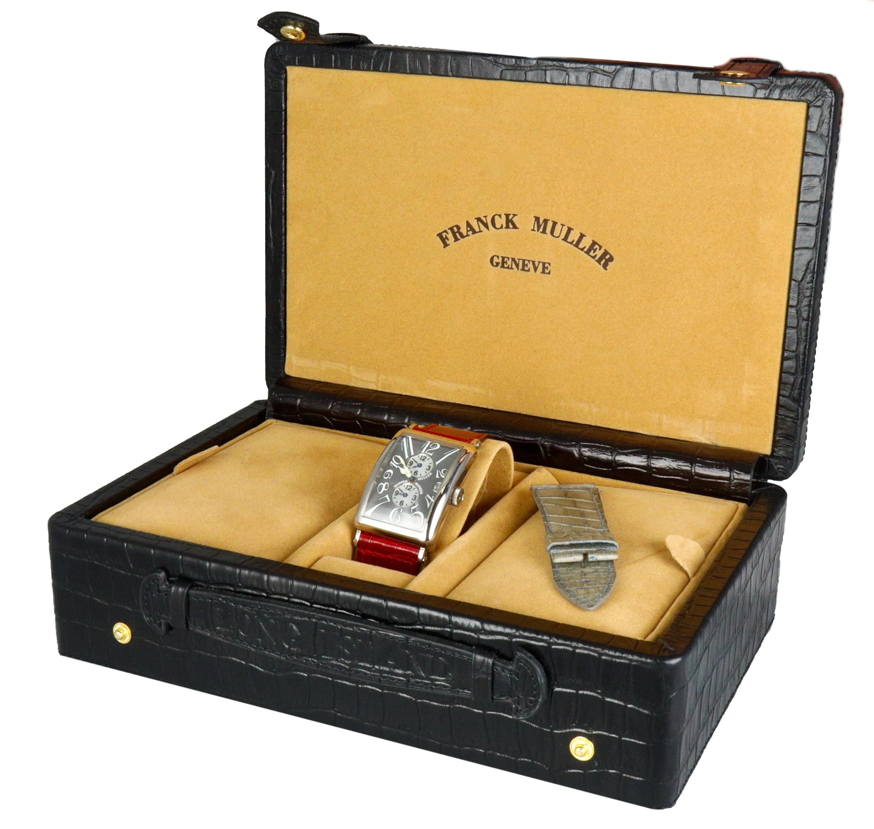 MINT Franck Muller FM Long Island Master Banker 18K White Gold Rhodium 1200 MB