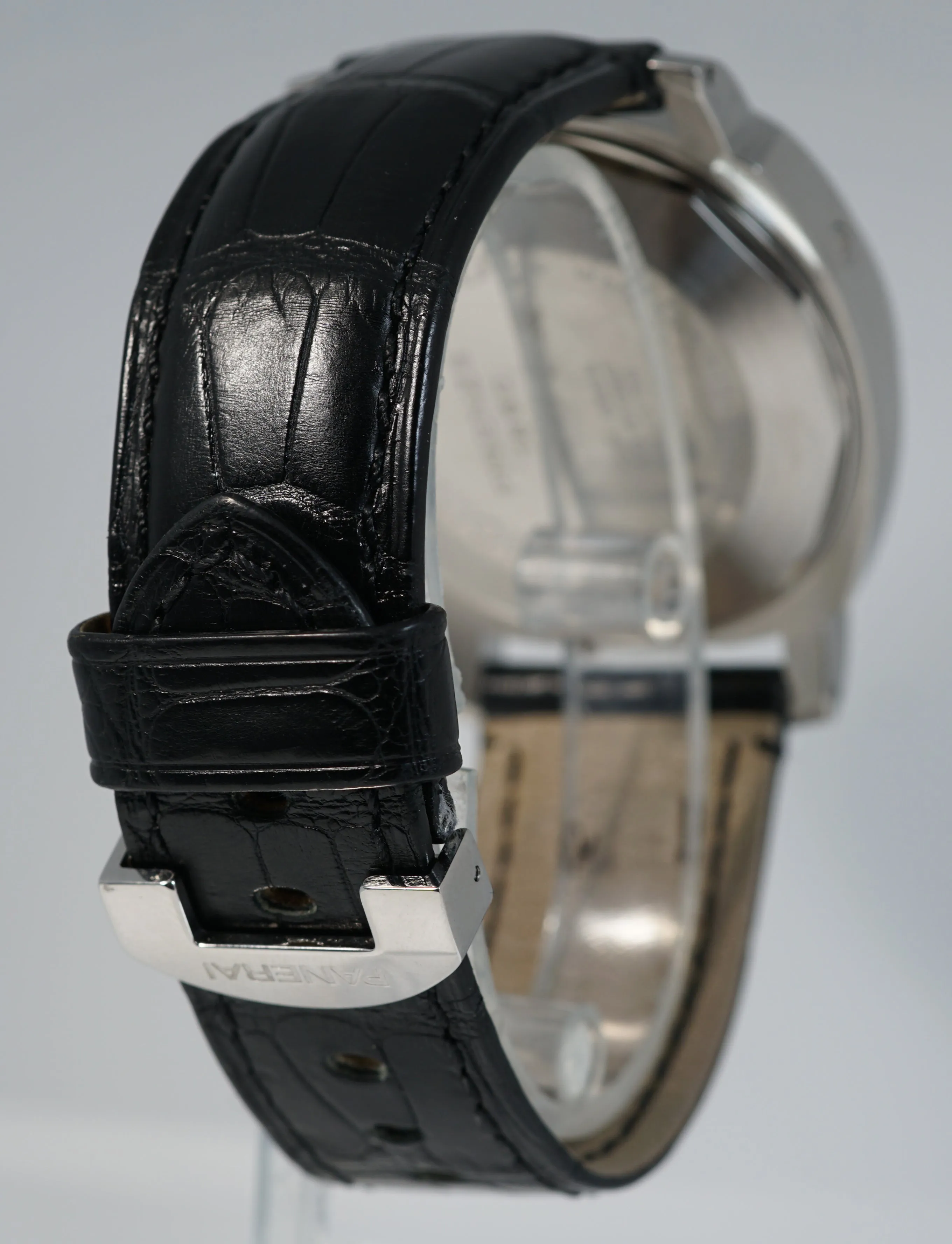 MINT Panerai PAM 162 Luminor Chronograph Automatic Stainless 44mm Watch PAM00162