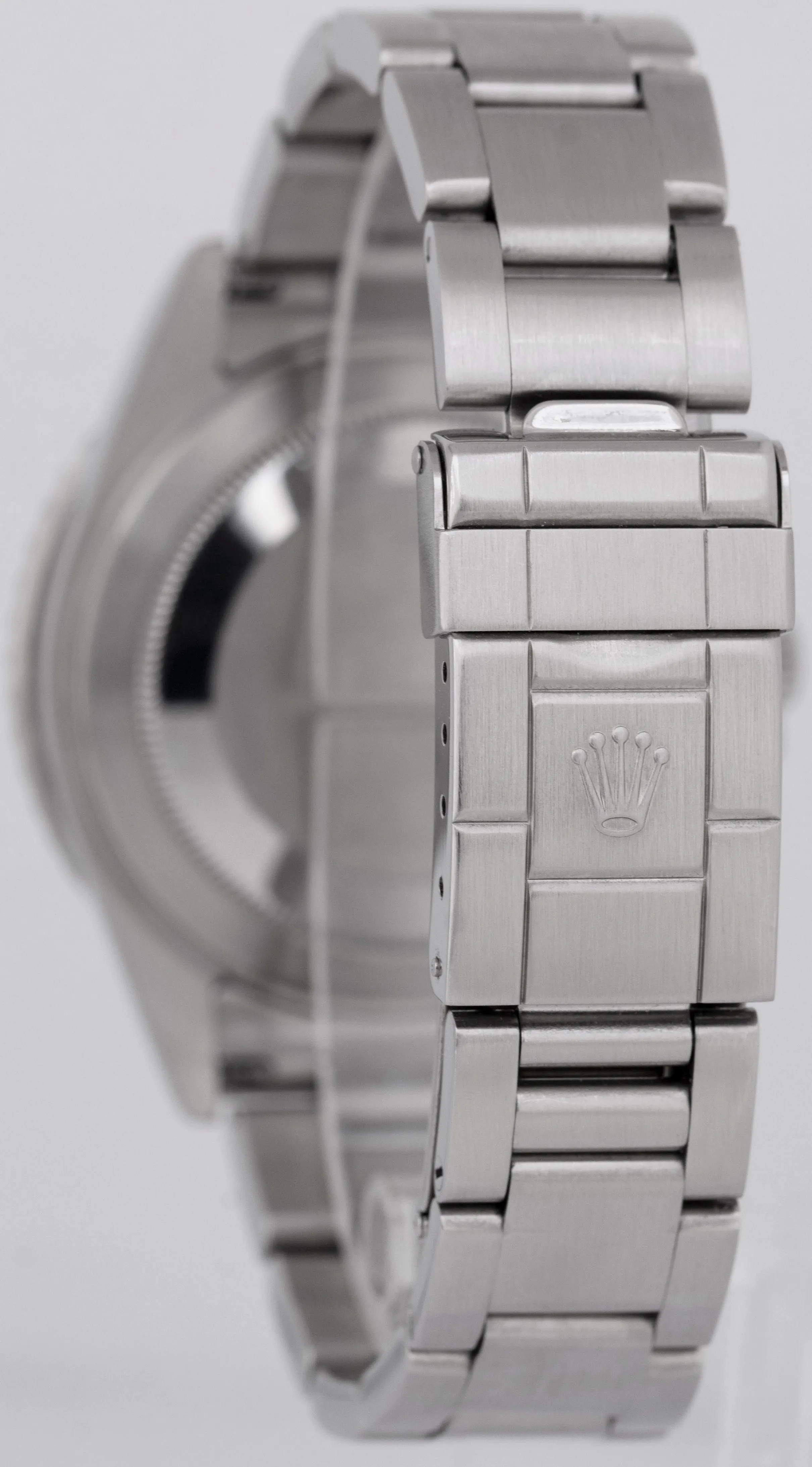 MINT PAPERS Rolex GMT-Master II 40mm Black NO-HOLES Stainless 16710 Watch BOX