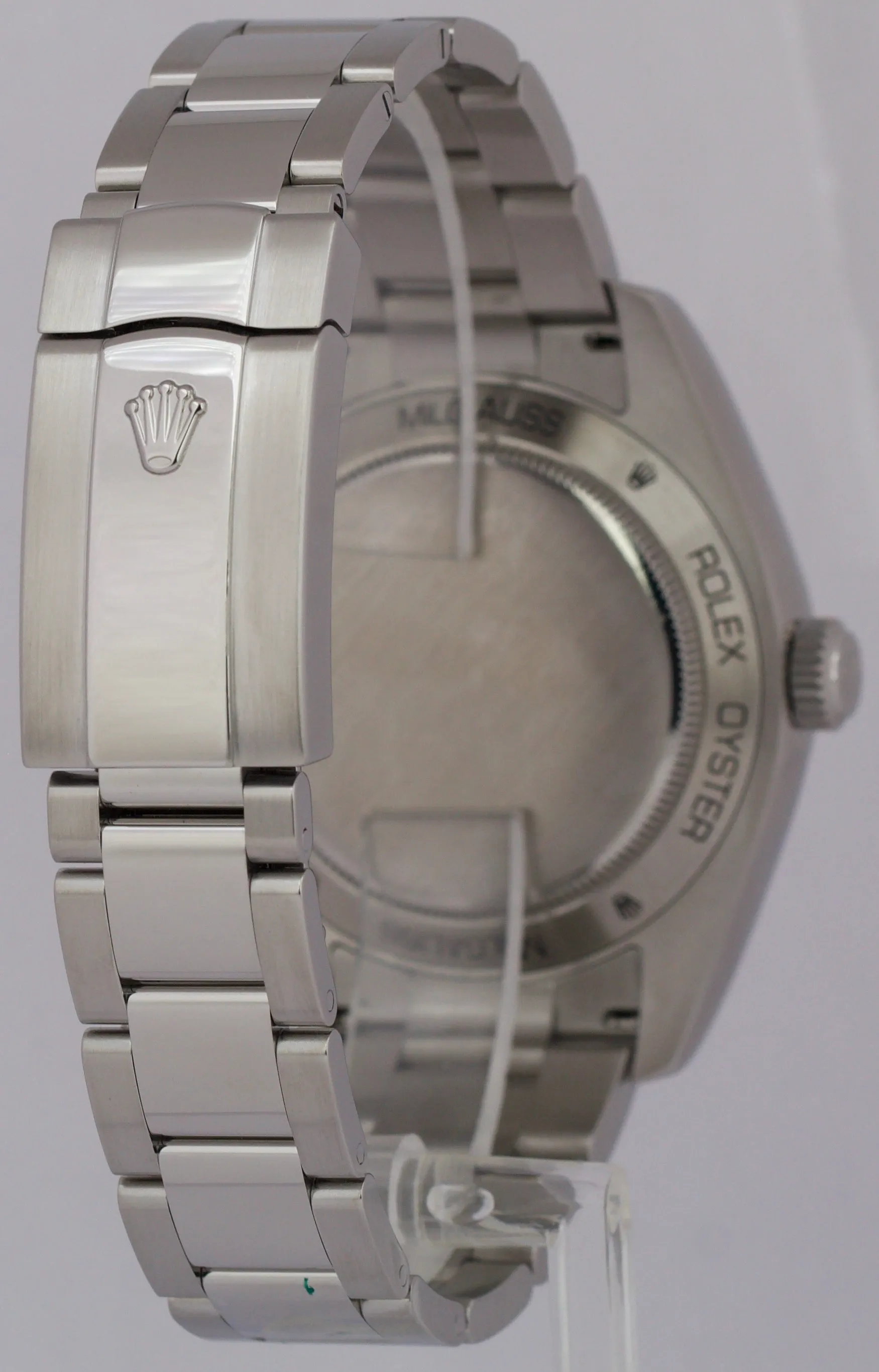 MINT PAPERS Rolex Milgauss Black Orange 40mm 116400 Stainless Steel Watch BOX