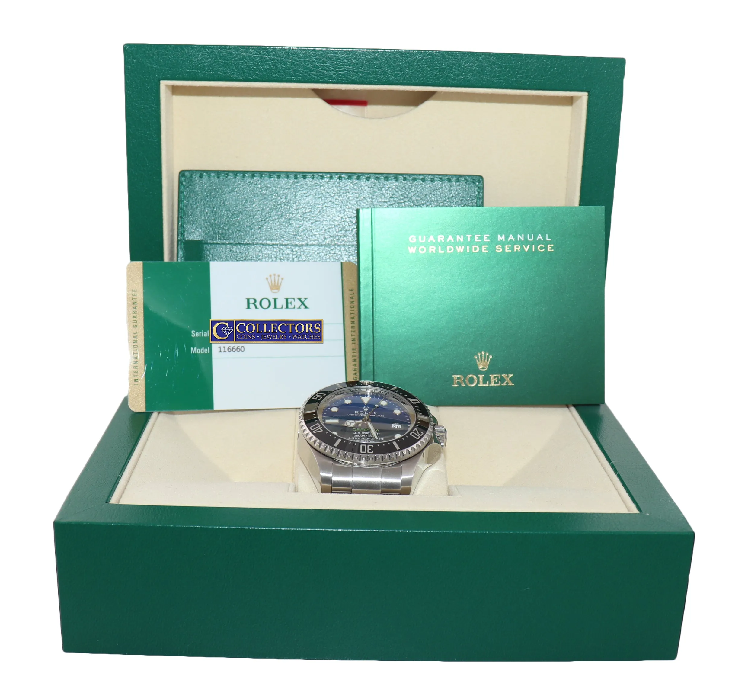 MINT PAPERS Rolex Sea-Dweller Deepsea James Cameron Blue 116660 44mm Watch