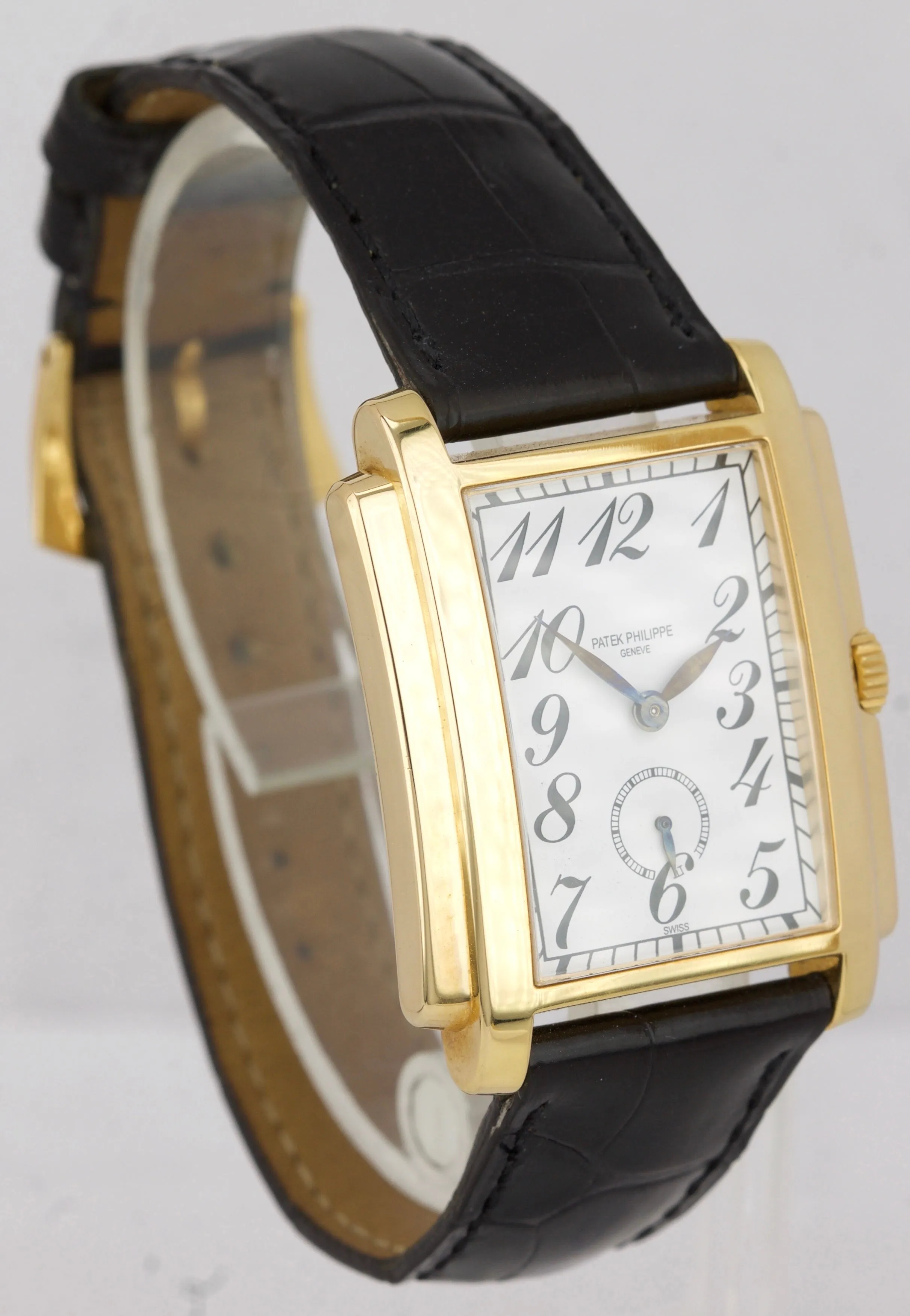 MINT Patek Philippe Gondolo Arabic 18K Yellow Gold Leather Manual Watch 5024-J